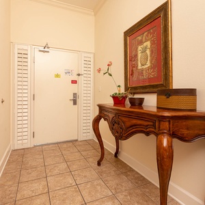 Step into your cozy retreat, greeted by warm decor and inviting touches as you begin your beach getaway