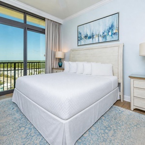 Recharge in this king guest suite, where soft bedding awaits and stunning views inspire relaxation