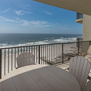 Relax on your balcony, sipping coffee while enjoying stunning coastal views and the soothing sounds of the waves