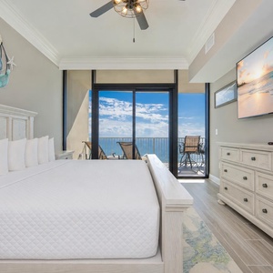 Unwind after a beach day with your favorite shows and fall asleep to the sound of waves