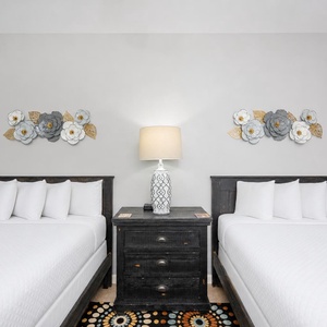 Relax on one of the cozy double beds in this guest suite and enjoy a peaceful slumber