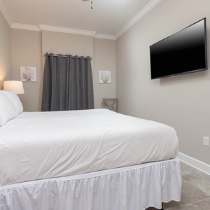 Relax after a fun beach day and stream your favorite shows from the cozy king bed in the master suite