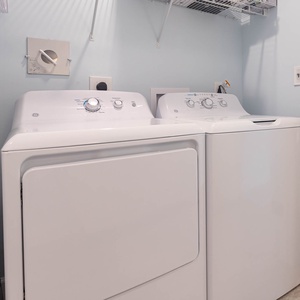 Refresh your beach attire during your stay with the convenience of a washer and dryer in your rental