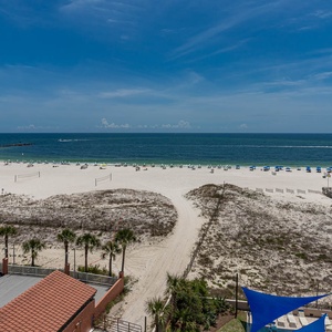 Take in the stunning beach views from your balcony overlooking the coast