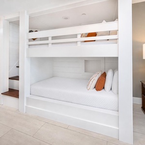 Charming twin over twin bunk area for the little adventure seekers