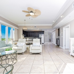 Recline in plush chairs and feel the warmth of sunlight streaming through the large windows while taking in coastal views