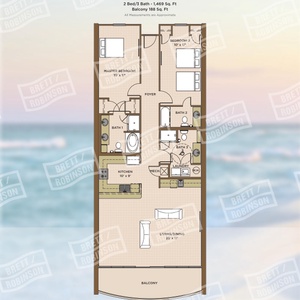 Explore this 2 bedroom 3 bath beachfront vacation rental with spacious rooms and balcony access from the living area