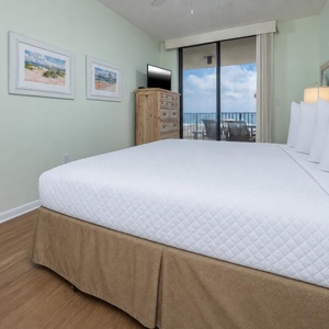 Unwind after a day at the beach, stream your favorite shows in the master, and wake up to the sounds of the coast