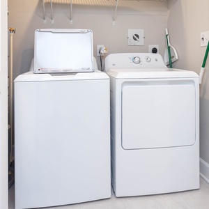 Refresh your beach attire during your stay with the convenience of a washer and dryer in your rental