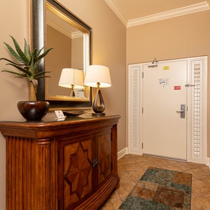 Step into a warm welcome with stylish decor, setting the tone for your unforgettable beach getaway