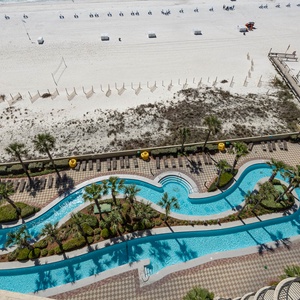 Lounge in the lazy river on floats, brave the fun waterslide, relax in indoor hot tubs, or cool off in the indoor pool