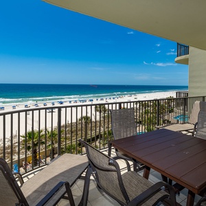 Feel the gulf breeze on your balcony as you bask in the sun relaxing with the sights and sounds of the coast