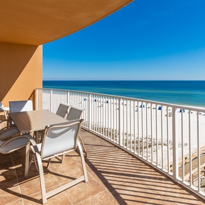 Savor morning coffee on the balcony, embracing coastal breezes and panoramic views that elevate your getaway
