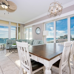Savor a family meal or enjoy a fun game night with beach views and create lasting memories with loved ones