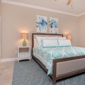 Drift into restful slumber in this king guest suite, where soft bedding promotes serene nights and rejuvenating mornings