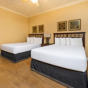Rest peacefully in the guest suite with two queen beds after a full day playing along the coast