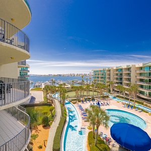 Soak up the sun and relax with views of the marina and bay activities from your balcony