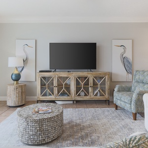 Embrace relaxation on the soft seating while enjoying entertaining moments with the family