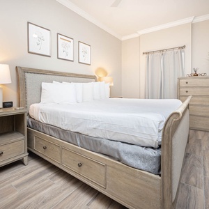 Relax after a fun beach day and stream your favorite shows from the cozy king bed in the master suite