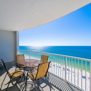 Your balcony invites you to soak in bright blue skies and the sparkling coast just below your feet