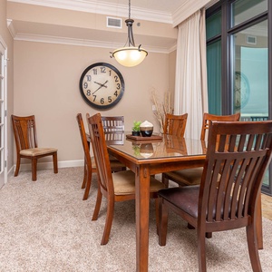 Savor a family meal or enjoy a fun game night with beach views and create lasting memories with loved ones