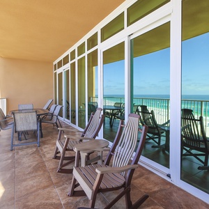 Lounge on your balcony overlooking the stunning gulf coastline and doze to the sound of waves and seagulls