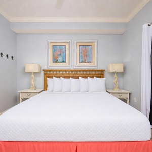 Experience a restful night in this king guest suite, where soft textures invite you to drift into peaceful dreams
