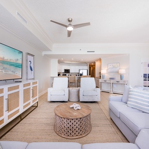 Sink into the inviting chairs and unwind with a good movie while taking in the beautiful coastal view