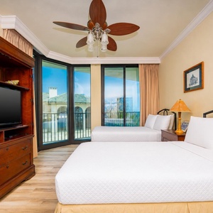 Awaken refreshed in this guest room with two twins, soaking in coastal views and the gentle sounds of relaxation