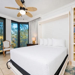 Relax on the cozy double bed in this guest suite and stream your favorite shows after a fun vacation day