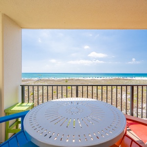 Breathe in the fresh coast air while lounging on your balcony, soaking up the stunning beach views ahead