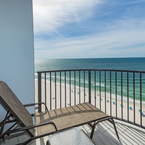 Unwind on the chaise lounge overlooking the beautiful Gulf