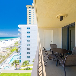 Enjoy stunning views and the soothing sounds of the beach as you unwind