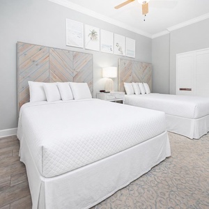 Sink into the comfort of two queens in this guest suite, enjoying restful nights after a day of adventure
