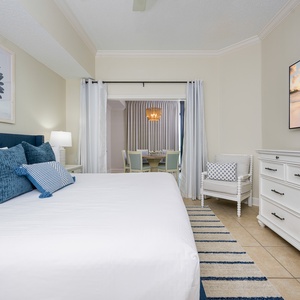 Relax after a fun beach day and stream your favorite shows from the cozy king bed in the master suite