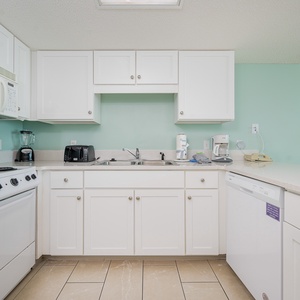 Upgrade your hotel experience with a fully equipped kitchen and ample appliances for preparing family meals