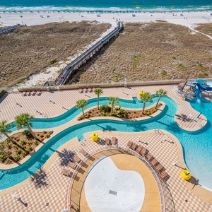Lounge in the lazy river on floats, brave the fun waterslide, relax in indoor hot tubs, or cool off in the indoor pool