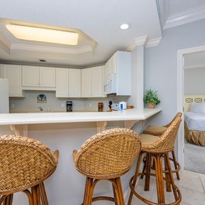 Wake up with morning coffee at the breakfast bar and get ready for a day of adventure