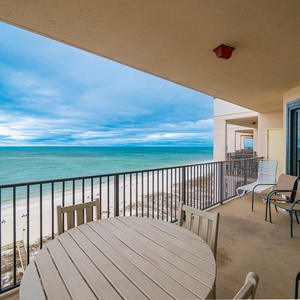 Relax on your balcony, enjoying the coastal view and listening to the gentle waves as you unwind
