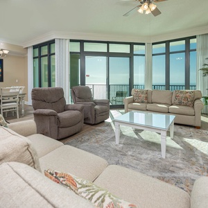 Phoenix West 2408-1, Orange Beach, Alabama, beach front, 1 bedroom lock off option from a 3 bedroom on the 24th floor