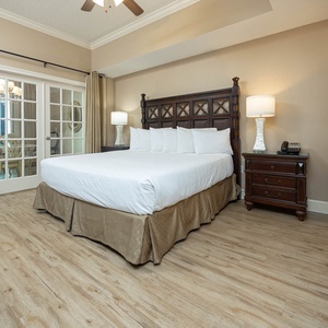 Enjoy restful nights in this king master suite with cozy bedding and drift off into a peaceful slumber