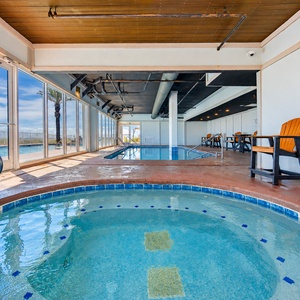 Soak in the indoor hot tub and enjoy the views, perfect for unwinding after a day of fun in the sun on the Alabama Gulf Coast