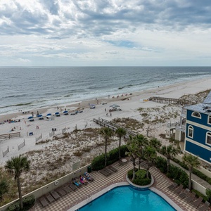 Gaze at the stunning beach views from your balcony, where soft breezes and coastal vibes invite relaxation
