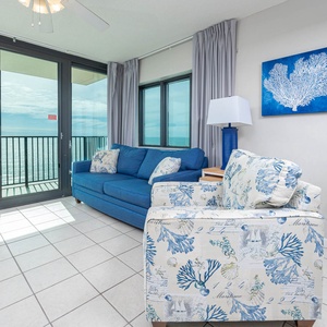 Phoenix All Suites West Hotel 801, Gulf Shores, Alabama, beach front, 1 bedroom corner hotel suite on the 8th floor