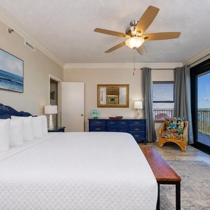 Drift into relaxation in the king master suite, with natural light flooding in and inspiring decor all around you