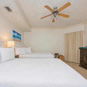 Unwind in this queen guest suite and stream your favorite shows or enjoy a good movie after a fun vacation day