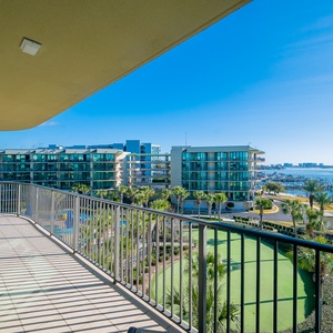 Discover daily boating, fishing, and marina activity on the bay as you relax on the balcony overlooking your surroundings
