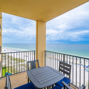 Experience seemingly endless coastline views of the beach from your balcony