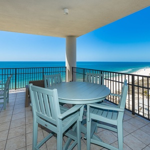 Savor your morning coffee at your balcony table, soaking in captivating coastal views and the soothing sounds of the shoreline