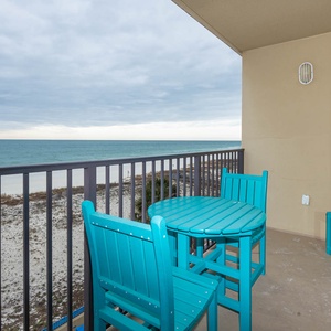 Experience stunning views from your balcony overlooking the Gulf Shores beaches